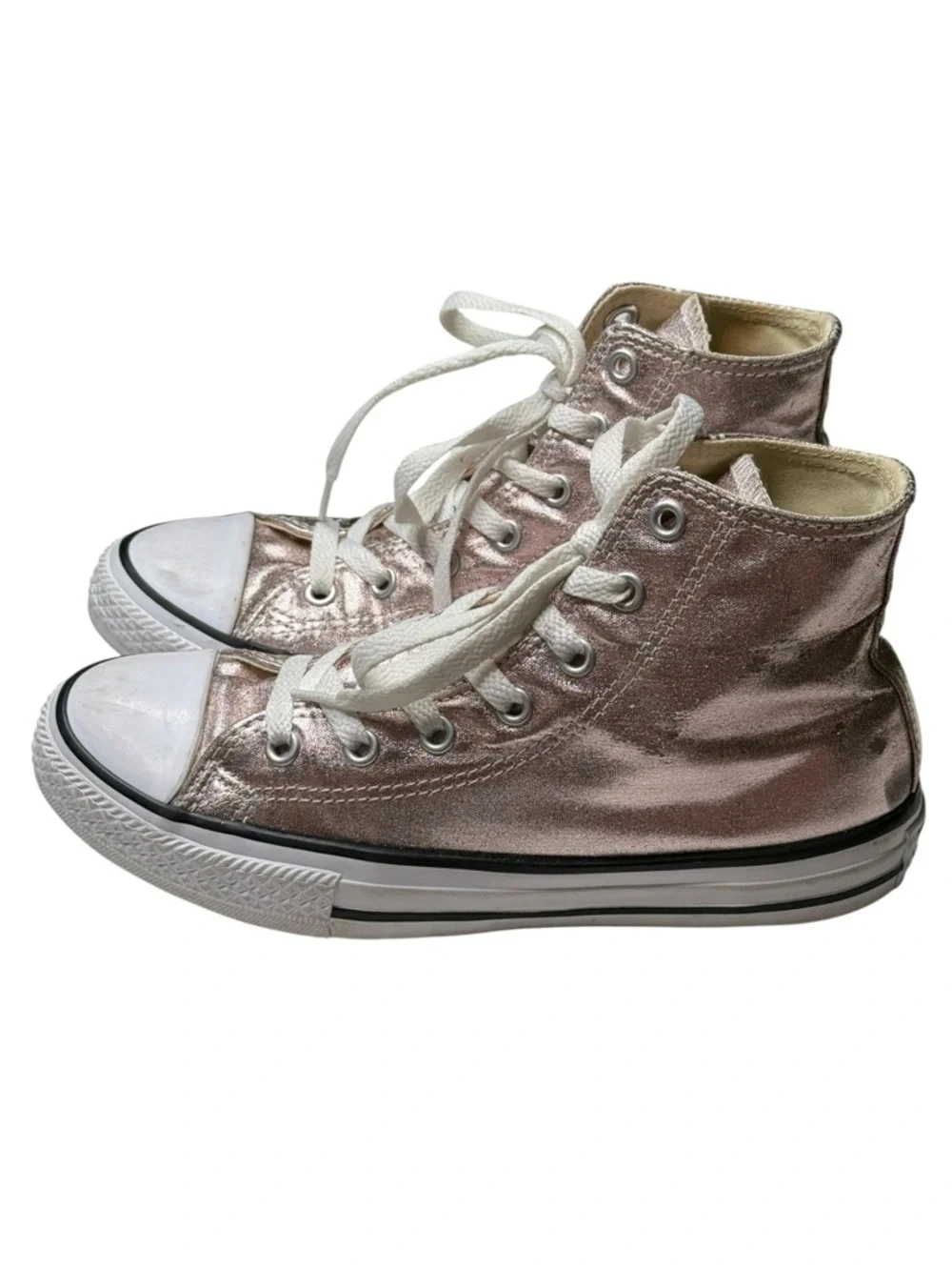 Converse ✪ Chuck Taylor All Star Hi Metallic Sneaker ✪ Rose Quartz ✪ 3 EU35 5M